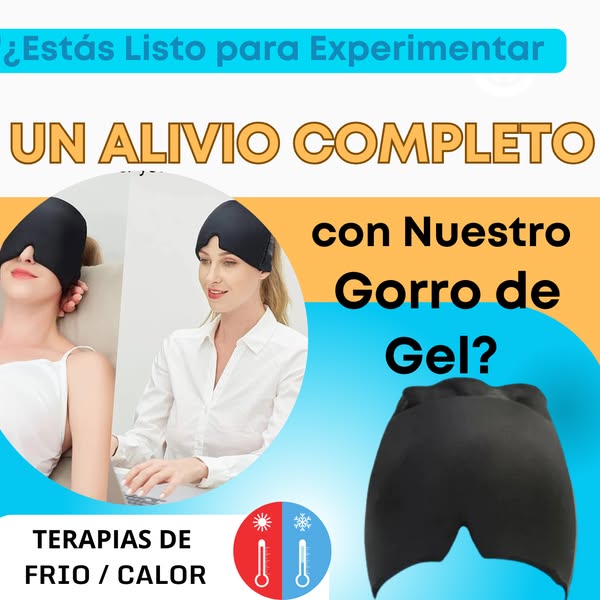 Gorro Gel para Dolor de Cabeza y Migraña - Frio/Caliente