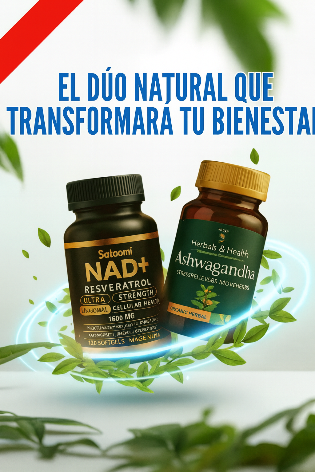 Pack Bienestar – Ashwagandha y NAD+Resveratrol
